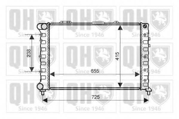 QUINTON HAZELL QER2048 Радіатор, охолодження двигуна
