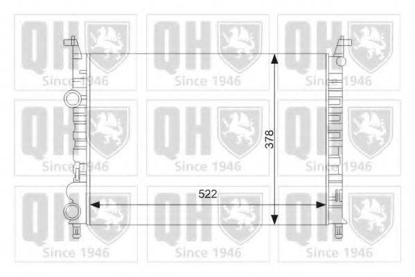 QUINTON HAZELL QER2396 Радіатор, охолодження двигуна