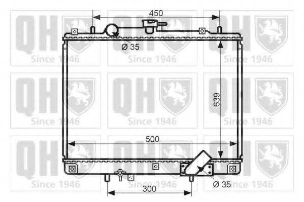QUINTON HAZELL QER2434 Радіатор, охолодження двигуна