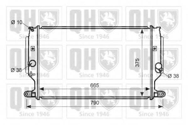 QUINTON HAZELL QER2620 Радіатор, охолодження двигуна