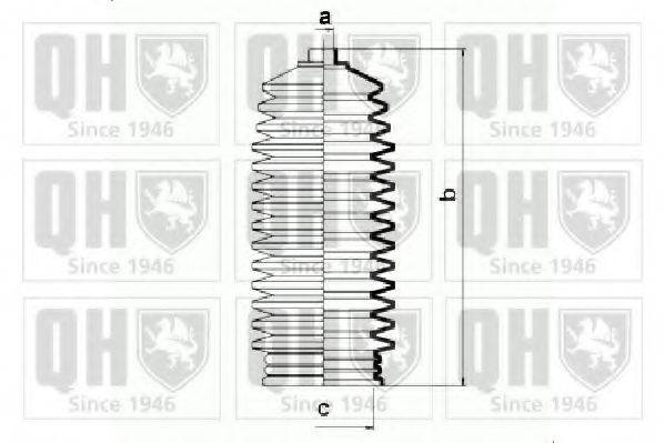 QUINTON HAZELL QG1088 Комплект пильника, рульове керування