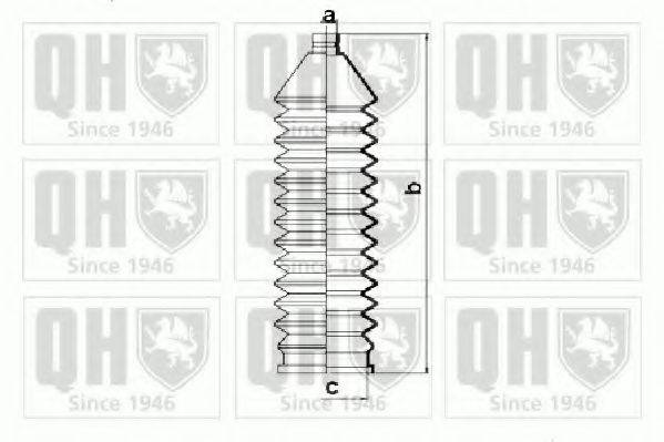 QUINTON HAZELL QG1161 Комплект пильника, рульове керування