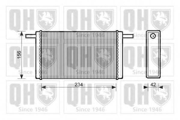 QUINTON HAZELL QHR2048 Теплообмінник, опалення салону