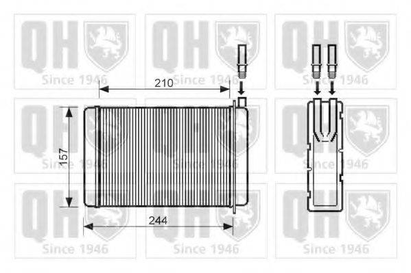 QUINTON HAZELL QHR2051 Теплообмінник, опалення салону