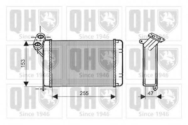 QUINTON HAZELL QHR2078 Теплообмінник, опалення салону