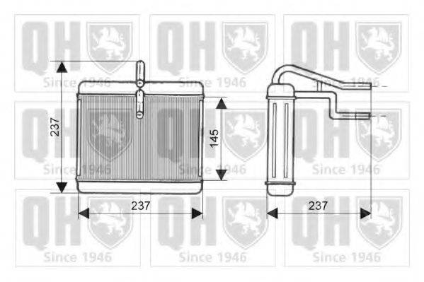 QUINTON HAZELL QHR2125 Теплообмінник, опалення салону