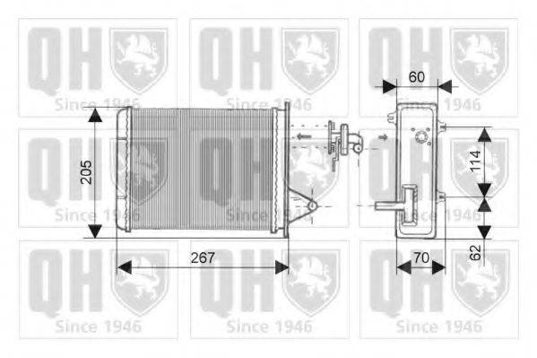 QUINTON HAZELL QHR2135 Теплообмінник, опалення салону