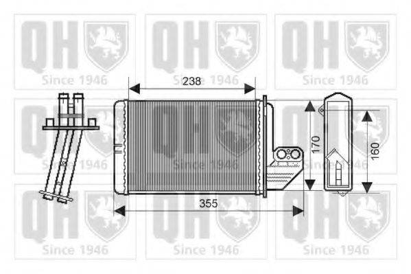 QUINTON HAZELL QHR2156 Теплообмінник, опалення салону