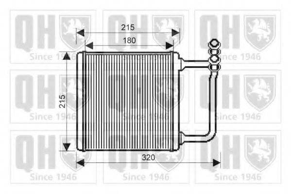 QUINTON HAZELL QHR2183 Теплообмінник, опалення салону