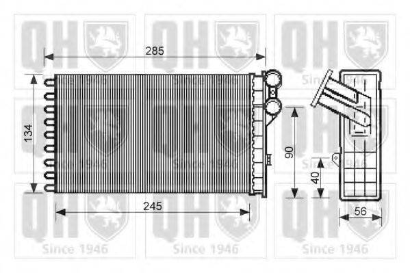 QUINTON HAZELL QHR2220 Теплообмінник, опалення салону