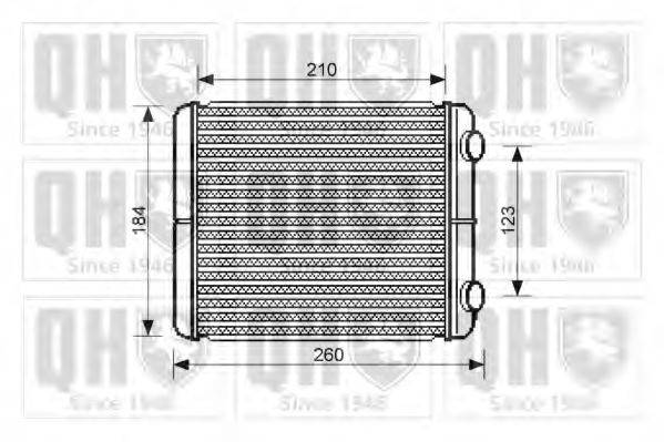 QUINTON HAZELL QHR2222 Теплообмінник, опалення салону