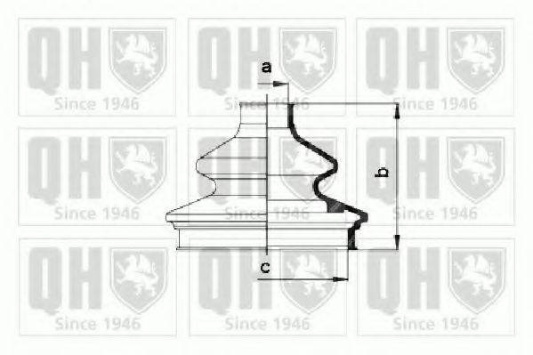 QUINTON HAZELL QJB832 Комплект пильника, приводний вал