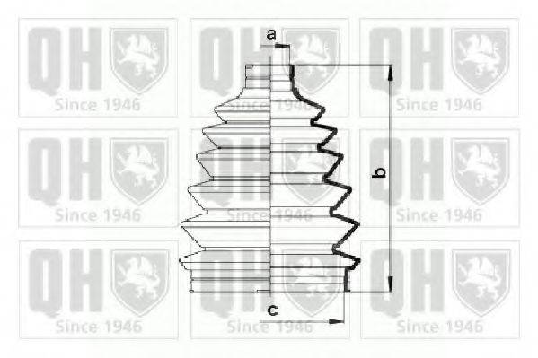 QUINTON HAZELL QJB902 Комплект пильника, приводний вал