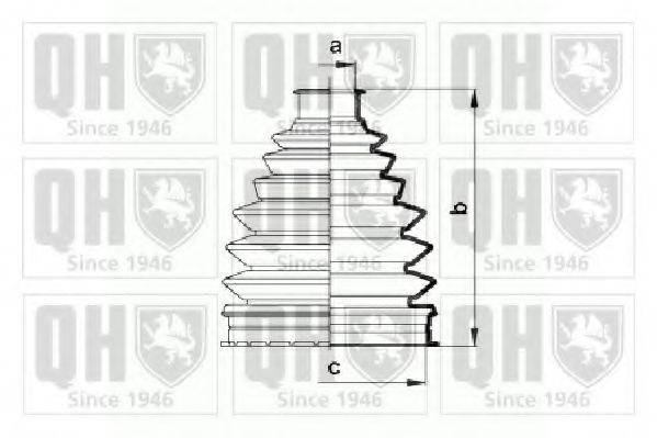 QUINTON HAZELL QJB913 Комплект пильника, приводний вал