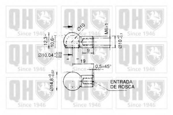 QUINTON HAZELL QTS128124 Газова пружина, кришка багажника