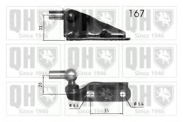 QUINTON HAZELL QTS840284 Газова пружина, кришка багажника