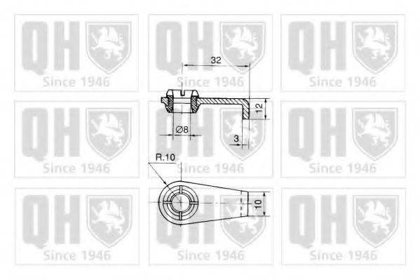 QUINTON HAZELL QTS128125 Газова пружина, кришка багажника