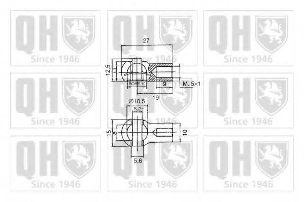 QUINTON HAZELL QTS128382 Газова пружина, кришка багажника