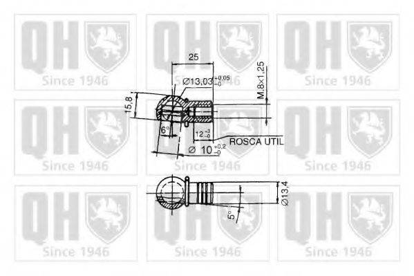 QUINTON HAZELL QTS128393 Газова пружина, кришка багажника