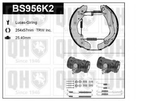 QUINTON HAZELL BS956K2 Комплект гальм, барабанний гальмівний механізм