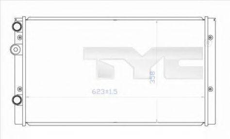 TYC 7370023 Радіатор, охолодження двигуна