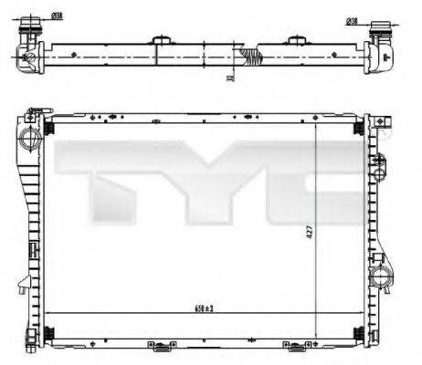 TYC 7030005 Радіатор, охолодження двигуна