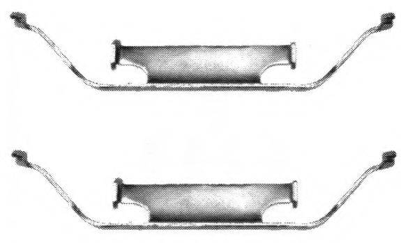 FERODO FBA484 Комплектуючі, колодки дискового гальма