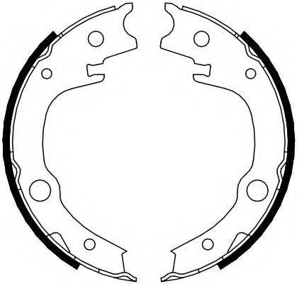 FERODO FSB4014 Комплект гальмівних колодок, стоянкова гальмівна система