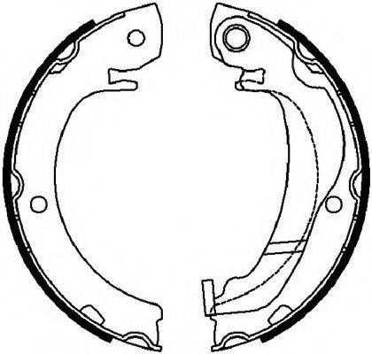 FERODO FSB4036 Комплект гальмівних колодок, стоянкова гальмівна система