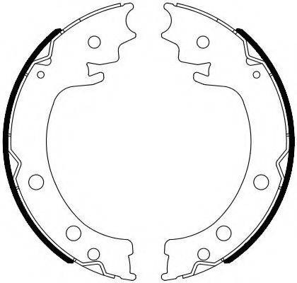 FERODO FSB4116 Комплект гальмівних колодок, стоянкова гальмівна система