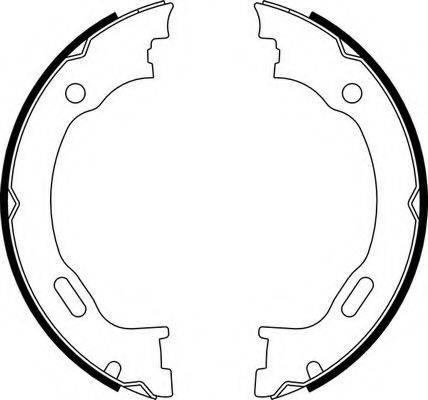 FERODO FSB662 Комплект гальмівних колодок, стоянкова гальмівна система