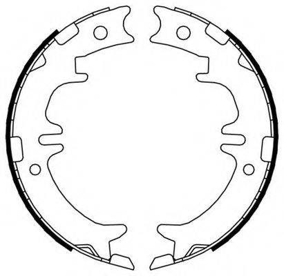 FERODO FSB674 Комплект гальмівних колодок, стоянкова гальмівна система