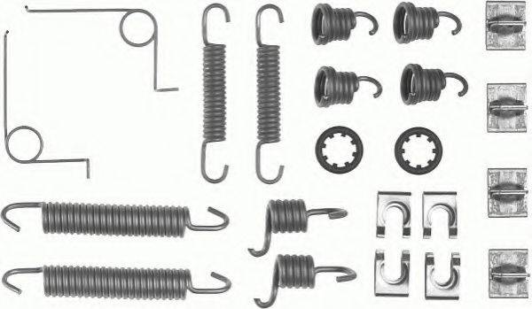 FERODO FBA7 Комплектуючі, гальмівна колодка