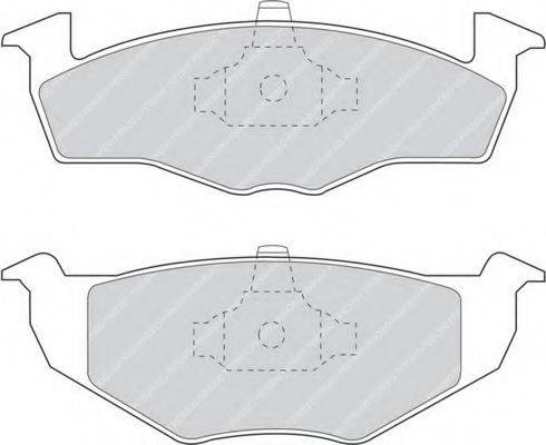 FERODO FDB1054 Комплект гальмівних колодок, дискове гальмо