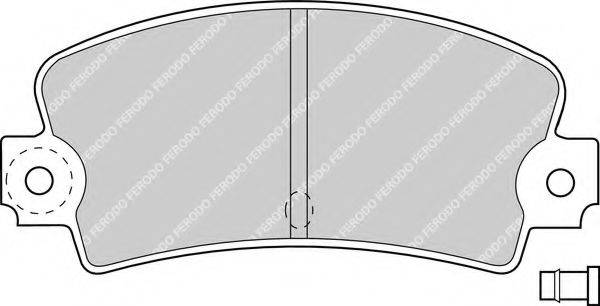 FERODO FDB114 Комплект гальмівних колодок, дискове гальмо