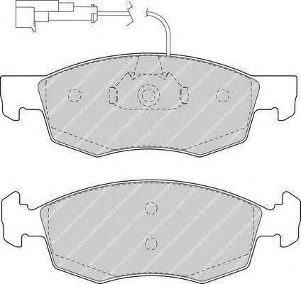 FERODO FDB1377 Комплект гальмівних колодок, дискове гальмо