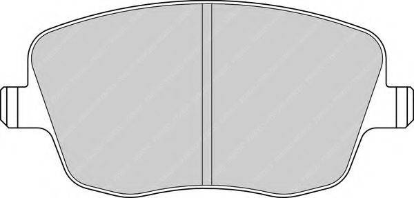 FERODO FDB1419 Комплект гальмівних колодок, дискове гальмо