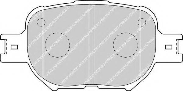 FERODO FDB1528 Комплект гальмівних колодок, дискове гальмо
