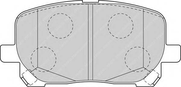 FERODO FDB1529 Комплект гальмівних колодок, дискове гальмо