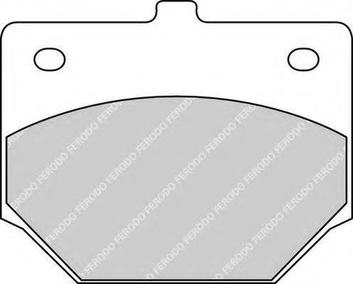 FERODO FDB159 Комплект гальмівних колодок, дискове гальмо