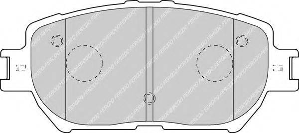 FERODO FDB1620 Комплект гальмівних колодок, дискове гальмо