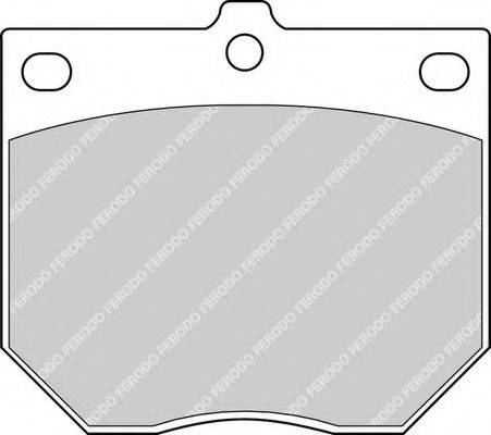 FERODO FDB169 Комплект гальмівних колодок, дискове гальмо