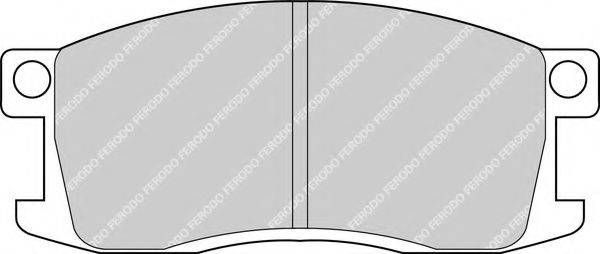 FERODO FDB198 Комплект гальмівних колодок, дискове гальмо