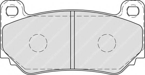 FERODO FDB1995 Комплект гальмівних колодок, дискове гальмо