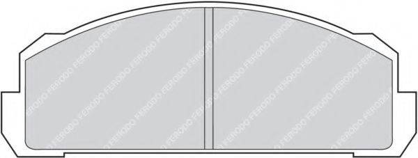 FERODO FDB37 Комплект гальмівних колодок, дискове гальмо