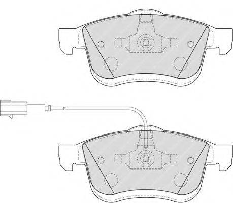 FERODO FDB4184 Комплект гальмівних колодок, дискове гальмо