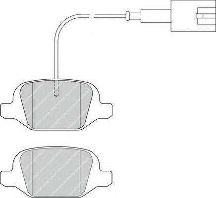 FERODO FDB4321 Комплект гальмівних колодок, дискове гальмо
