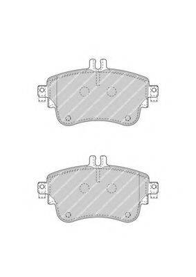 FERODO FDB4428 Комплект гальмівних колодок, дискове гальмо