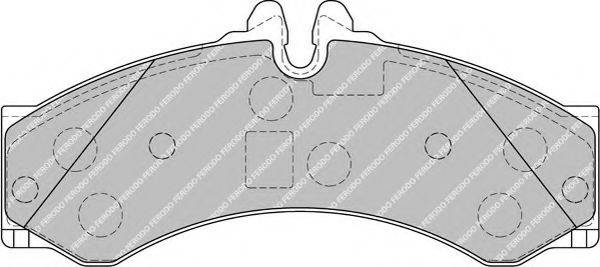 FERODO FVR1879 Комплект гальмівних колодок, дискове гальмо