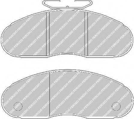 FERODO FVR791 Комплект гальмівних колодок, дискове гальмо